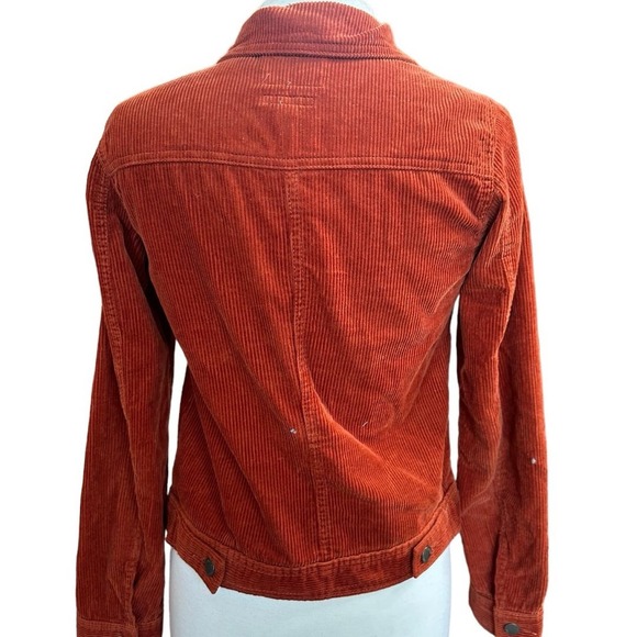 Universal Thread Rust Red Corduroy Jacket Womens Size XS, Ribbed FreebornJacket - Picture 2 of 11